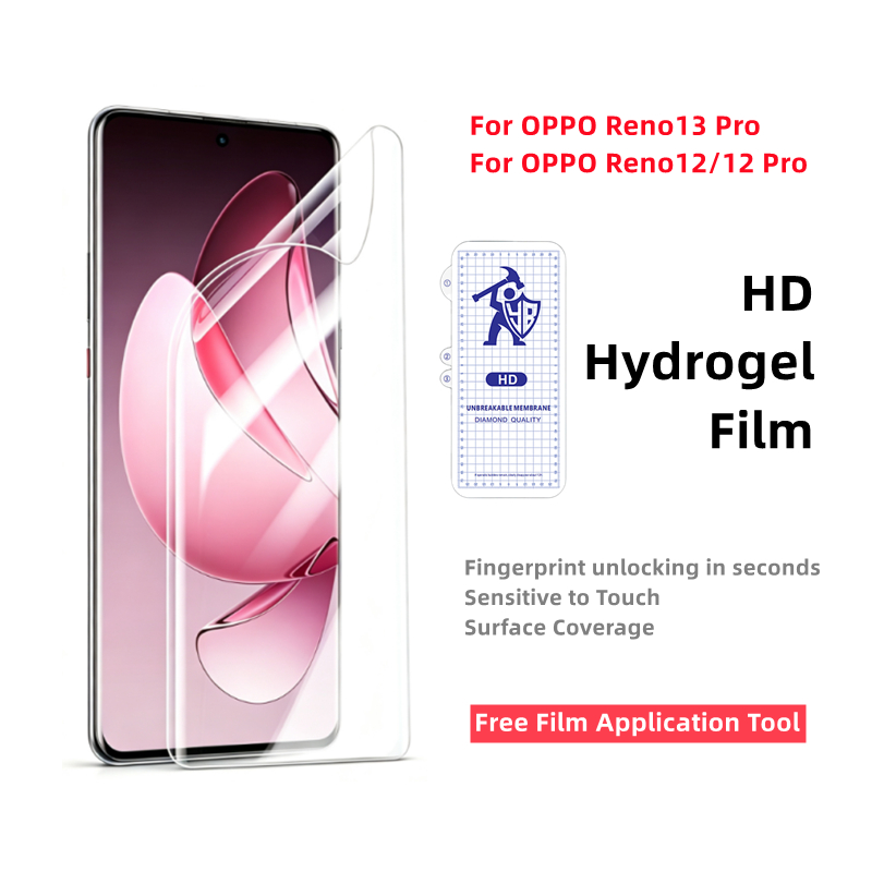Oppo Reno 12 - 2/3/4 ชิ้น HD ไฮโดรเจลฟิล์มสำหรับออปโป้ รีโน 13