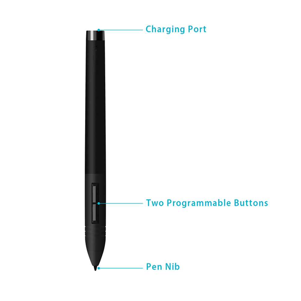 Huion Tablet Accessories - PEN80 ชาร์จปากกาดิจิตอลStylusสําหรับHuion Professionalแท็บเล็ตการวาดภาพกราฟิก 420/H420/H610 GAOMON S56K/M106K/1060PRO