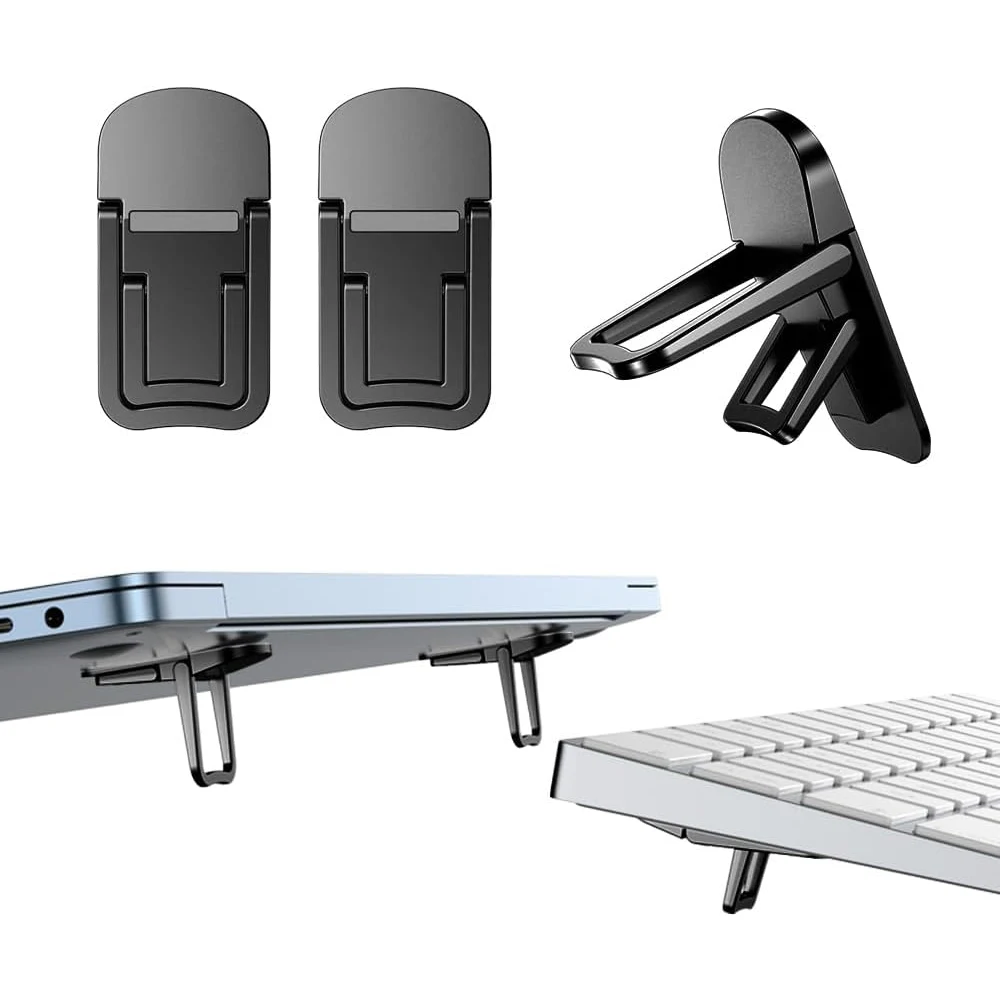Cooling Stand Tablet - 2 ชิ้น/เซ็ตขาตั้งแล็ปท็อปแบบพับได้แบบพกพาที่วางโน้ตบุ๊คปรับระดับได้ขายึดระบายความร้อนแบบสากลสำหรับแล็ปท็อปแท็บเล็ต