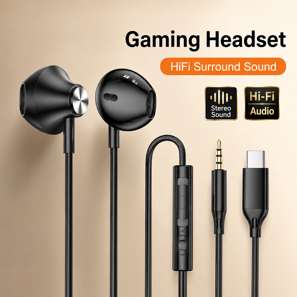 Tablet Accessories For Gaming - ไฮไฟ ซาวด์เซอร์ราวด์หูฟังเสียงสเตอริโอเบสสำหรับไอโฟน เสี่ยวมี่ หัวเว่ยแท็บเล็ตแล็ปท็อป HD ไมโครโฟนกีฬาเพลงอุปกรณ์เสริมสำหรับเล่นเกม
