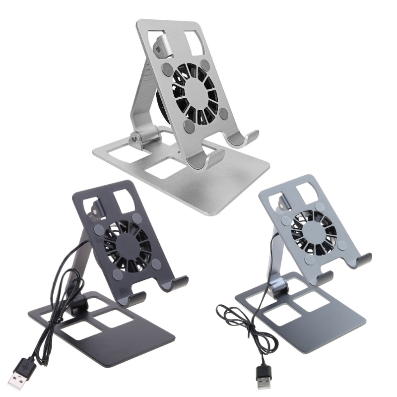 Cooling Stand Tablet - ขาตั้งโทรศัพท์มือถือพัดลมระบายความร้อนแบบพกพาการกระจายความร้อนสำหรับโทรศัพท์มือถือผู้ถือแท็บเล็ต Cooling Stand