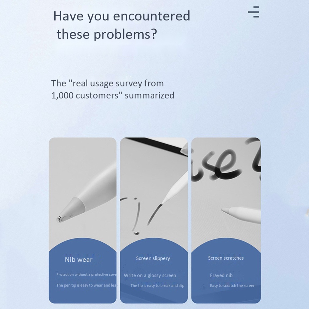 Stylus Replacement Tip - SWXF 10 ชิ้นซิลิโคนเปลี่ยนปลายปากกาฝาครอบป้องกันสำหรับ 1st 2nd หน้าจอสัมผัสปากกาสไตลัสสีขาว