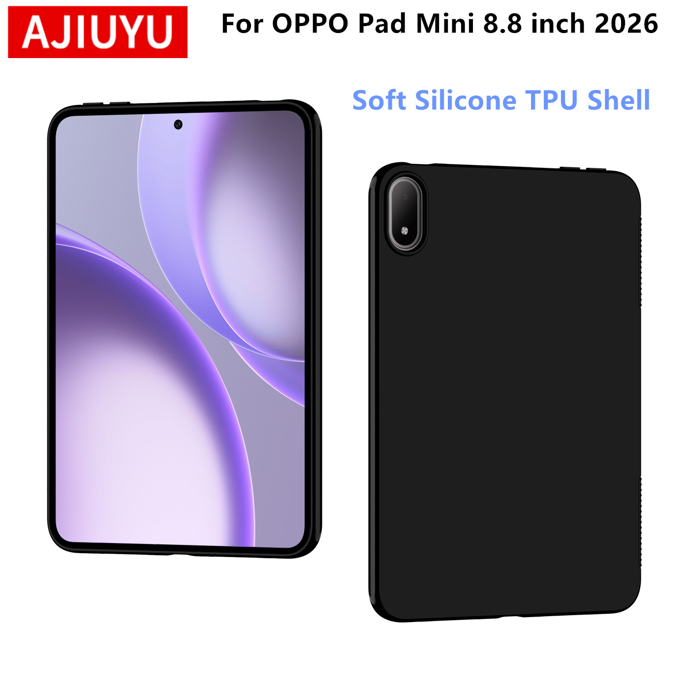 Oppo Tablet Accessories - AJIUYU ซอฟท์เคสสำหรับออปโป้แพดมินิ 2026 ซิลิโคนสำหรับออปโป้แพดมินิ 8.8 นิ้ว