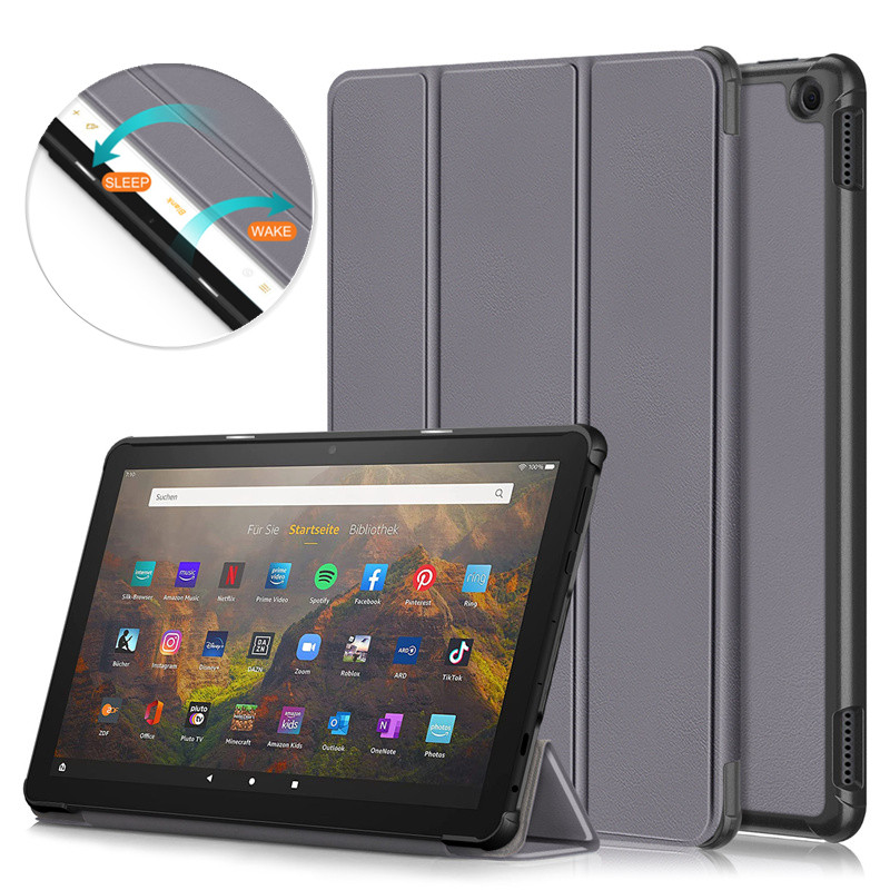 Tablet Accessories Amazon - แท็บเล็ตสําหรับAmazon Fire HD 10 2023 พับPUหนังพลาสติกแม่เหล็กสําหรับFire