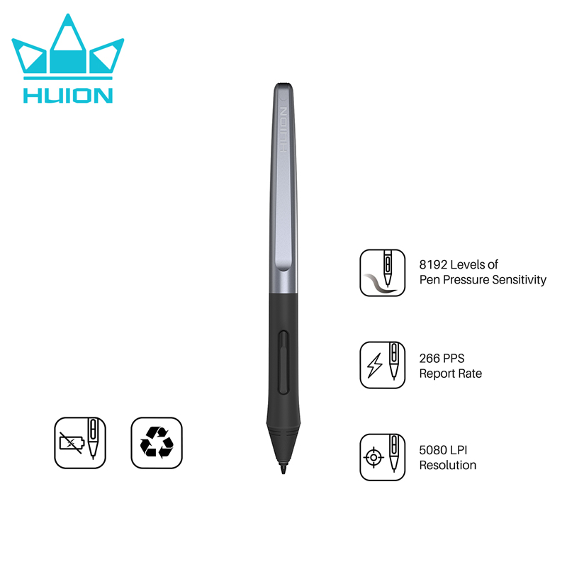 Huion Tablet Accessories - HUION PW100-ฟรี Stylus ปากกาดิจิตอลสำหรับ Huion HS64