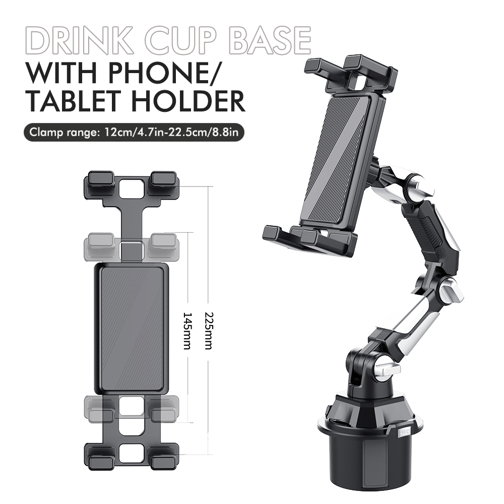 Car Accessories Tablet Holder - ที่วางแก้วในรถยนต์ ที่วางแก้วน้ําในรถยนต์ ตําแหน่งร่วมยาว โทรศัพท์มือถือ แท็บเล็ต คอมพิวเตอร์