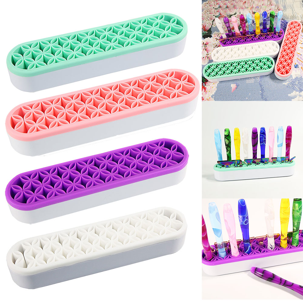 Case With Pencil Holder - 5D กล่องเก็บปากกาทำจากซิลิโคนสำหรับใส่ที่เก็บเครื่องสำอางบนโต๊ะเครื่องมือตัดเย็บอเนกประสงค์