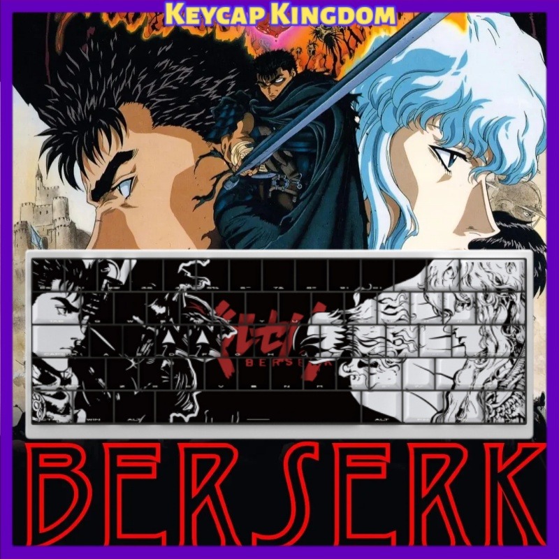 Tablet Accessories For Gaming - ธีม BERSERK อะนิเมะคีย์แคป 98 คีย์คีย์บอร์ดเชอร์รี่ พีบีที