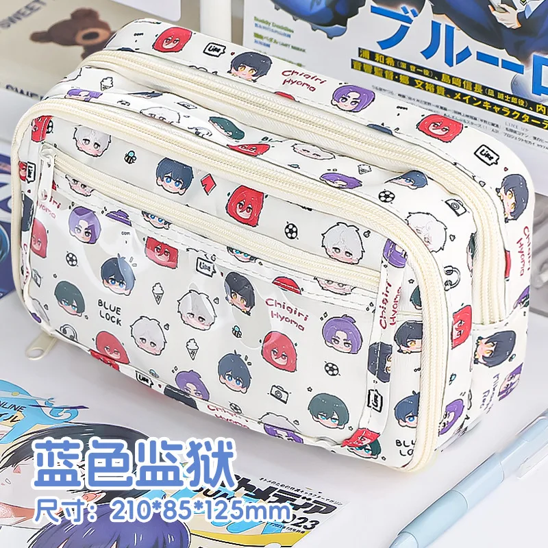 Case With Pencil Holder - กระเป๋าใส่ดินสอ บลูล็อค ลายการ์ตูน น่ารัก สำหรับนักเรียน ของขวัญเด็ก