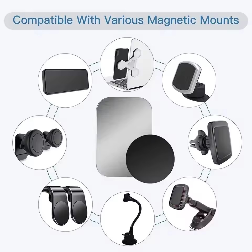แผ่นแม่เหล็กโลหะสำหรับติดตั้งท - Car Accessories Tablet Holder บทวิจารณ์และราคา