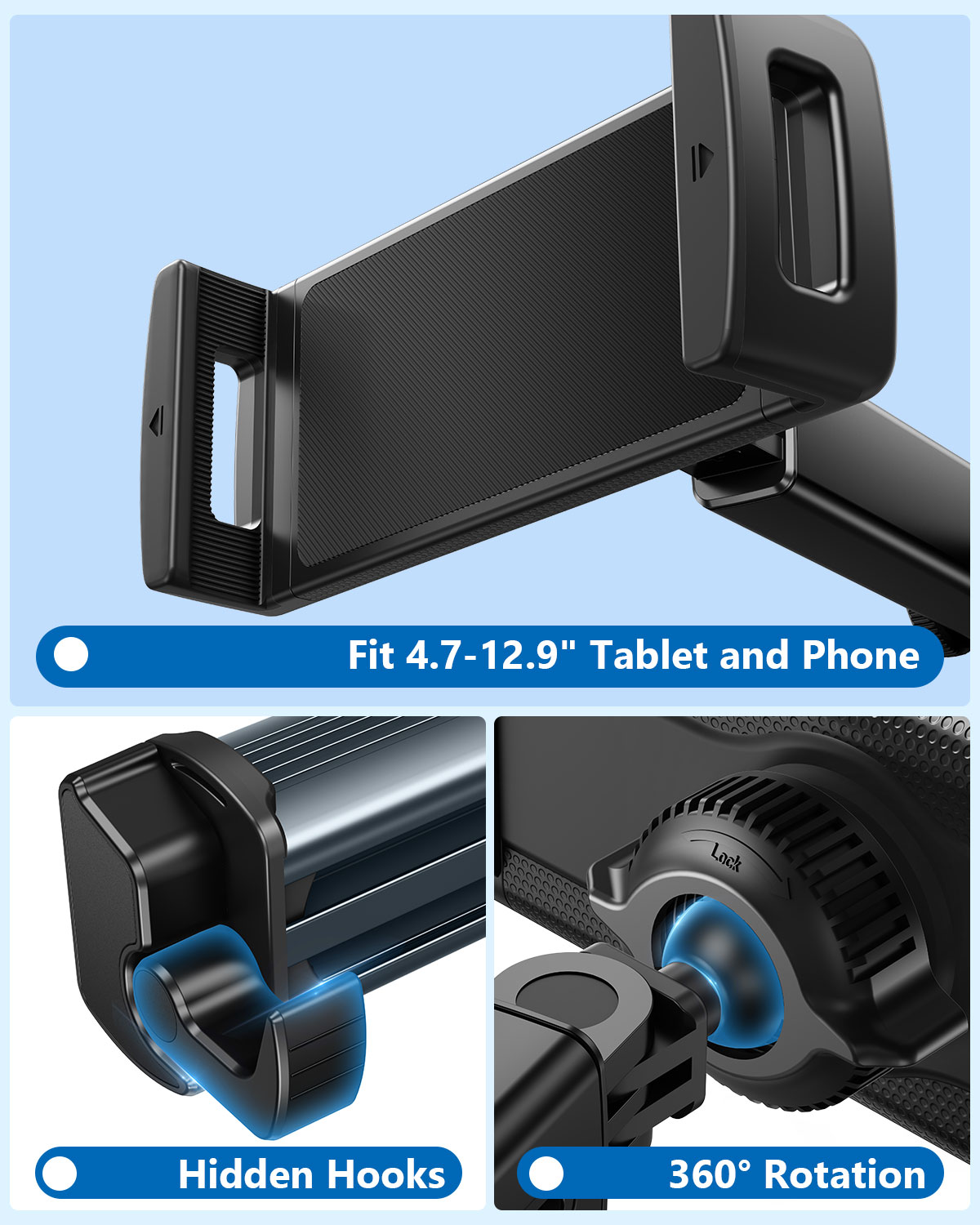 Hipacool ที่วางแท็บเล็ตในรถยนต - Car Accessories Tablet Holder บทวิจารณ์และราคา