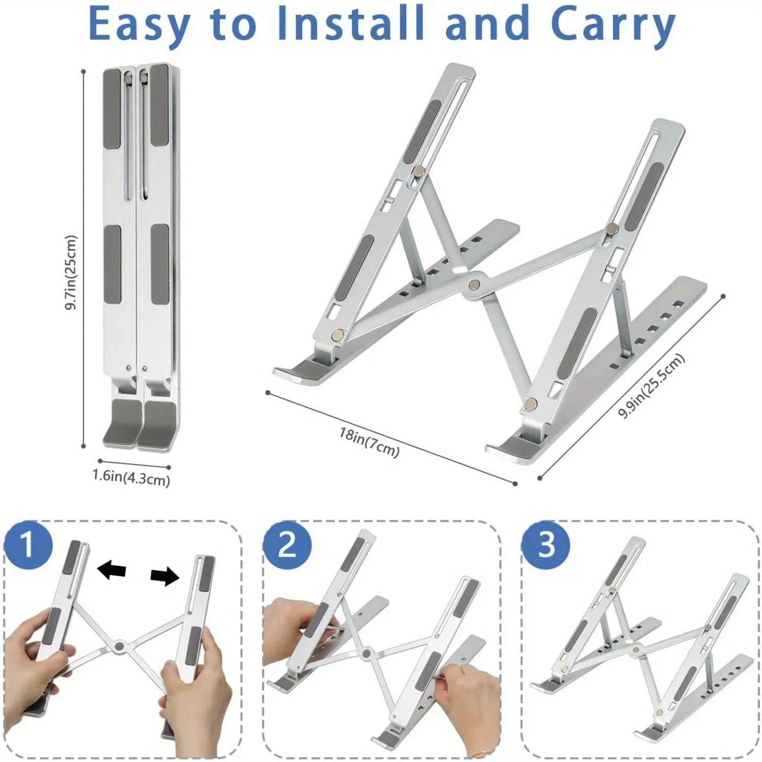 ขาตั้งโน้ตบุ๊กอะลูมิเนียมพับได - Cooling Stand Tablet บทวิจารณ์และราคา