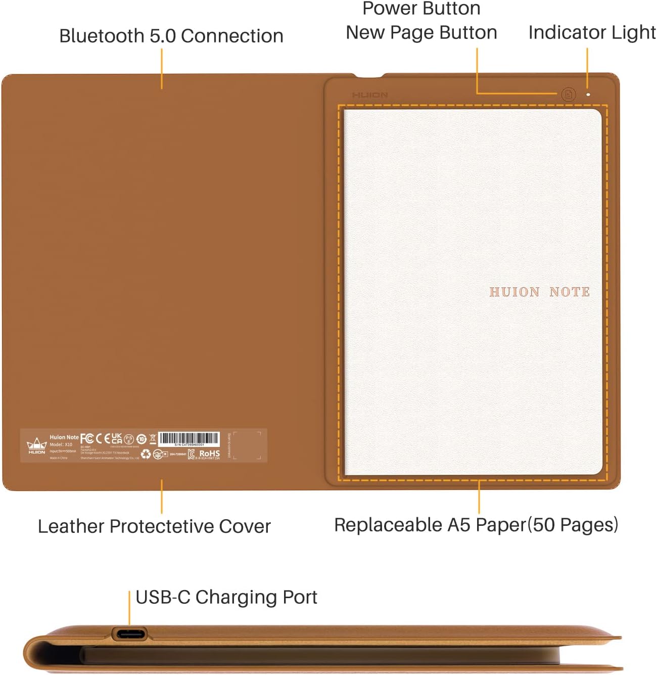 huion note 2 em 1 สมุดบันทึกกา - Huion Tablet Accessories บทวิจารณ์และราคา