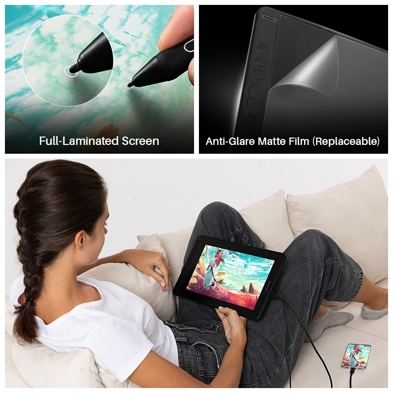 HUION Kamvas 12 กราฟิกแท็บเล็ต - Huion Tablet Accessories บทวิจารณ์และราคา