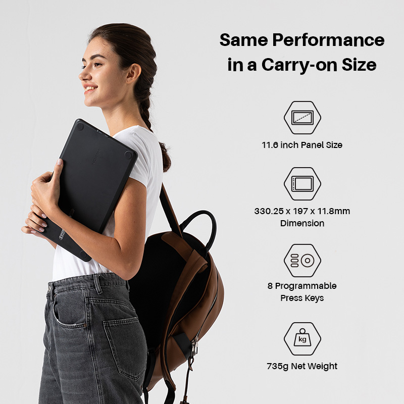 HUION Kamvas 12 กราฟิกแท็บเล็ต - Huion Tablet Accessories บทวิจารณ์และราคา
