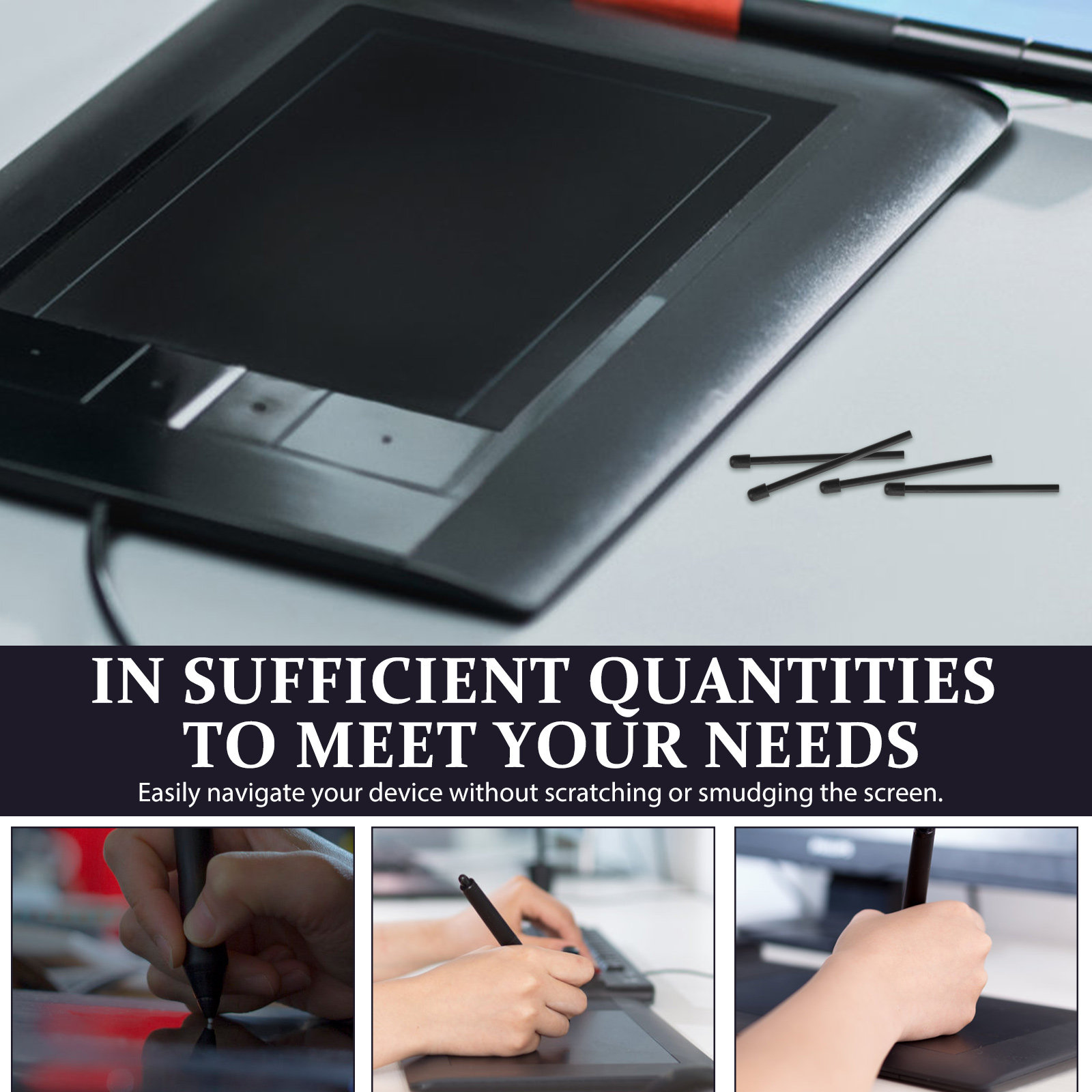 หัวปากกาแท็บเล็ตสำรอง 30 ชิ้น  - Stylus Replacement Tip บทวิจารณ์และราคา